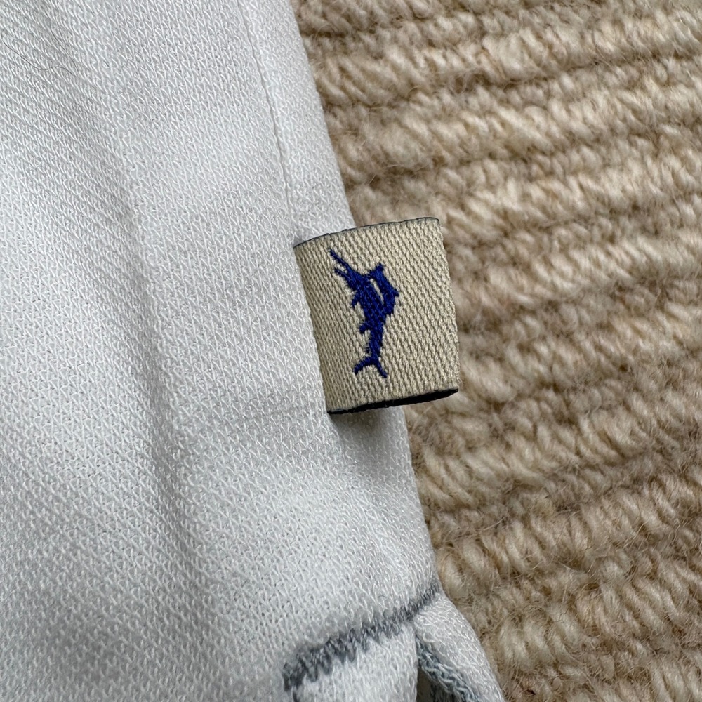 Tommy Bahama Polo Shirt Mens XL White Emfielder Island Life Coastal Tropical - Picture 3 of 12